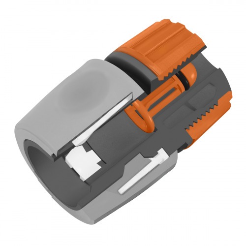 Engate rpido com aquastop para mangueira 1/2