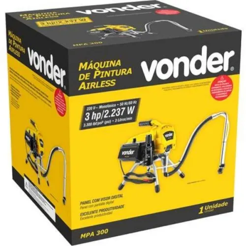 Máquina de pintura airless 3,0 hp 3.300 psi - MPA 300  220V