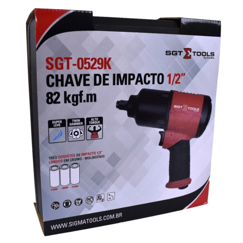 Chave de impacto pneumtica encaixe 1/2