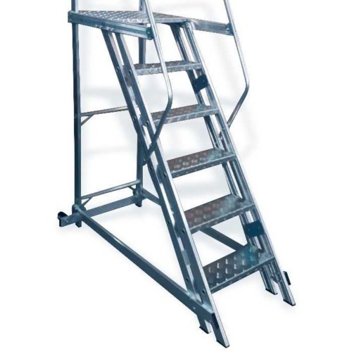 Escada plataforma de alumínio 1.50 m c/ 5 degraus + patamar Escada plataforma de alumínio 1.50 m c/ 5 degraus + patamar