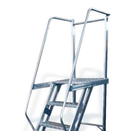 Escada plataforma de alumínio 1.50 m c/ 5 degraus + patamar Escada plataforma de alumínio 1.50 m c/ 5 degraus + patamar