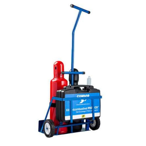 Conjunto de solda e corte Oxigênio Acetileno Prático - 407421 Conjunto de solda e corte Oxigênio Acetileno Prático - 407421