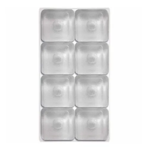 Protetor adesivo anti-impacto quadrado 16 mm com 8 unidades