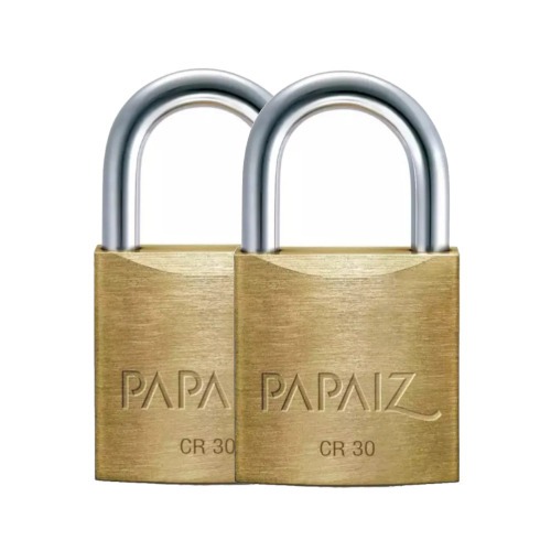 Kit 2 cadeados em lato de 30 mm - CR30