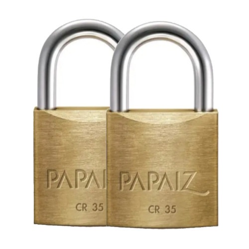 Kit 2 cadeados em lato de 35 mm - CR35