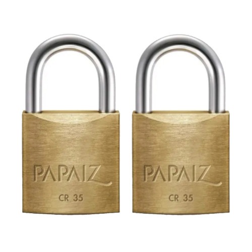 Kit 2 cadeados em lato de 35 mm - CR35