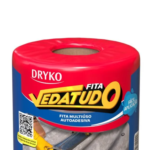 Fita manta asfáltica auto adesiva aluminizada multiuso 20 cm x 10 m - VEDATUDO