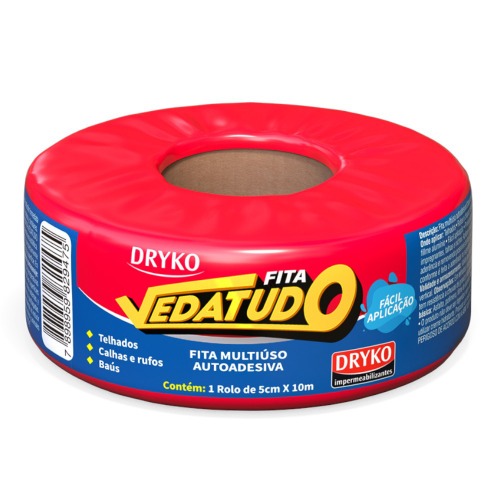 Fita manta asfáltica auto adesiva aluminizada multiuso 5 cm x 10 m - Vedatudo Fita manta asfáltica auto adesiva aluminizada multiuso 5 cm x 10 m - Vedatudo