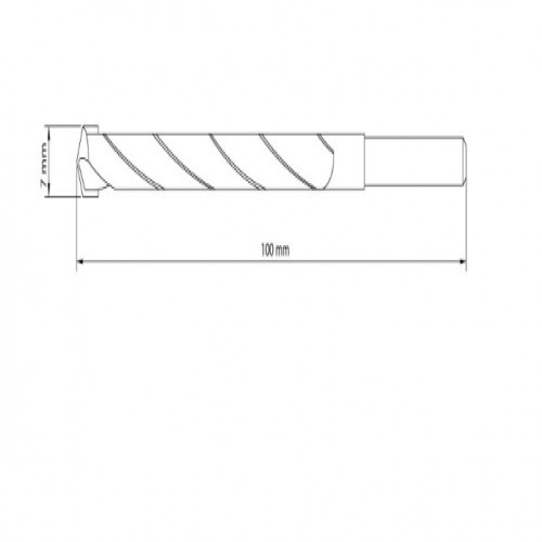 Broca de wídea para concreto 7mm din8039 - 43142/107 Broca de wídea para concreto 7mm din8039 - 43142/107