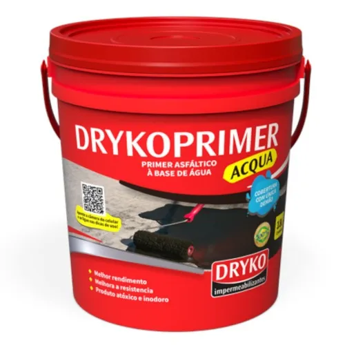 Primer asfáltico 18l para mantas e fitas asfálticas - DrykoPrimer