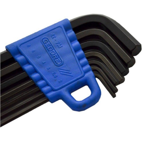 Jogo de chaves allen longa 2 a 8 mm com 7 pe�as - 42 L