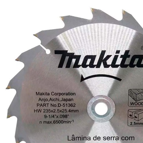 Disco de serra metal duro 235 x 25,4 x 20 Dentes - D-51362