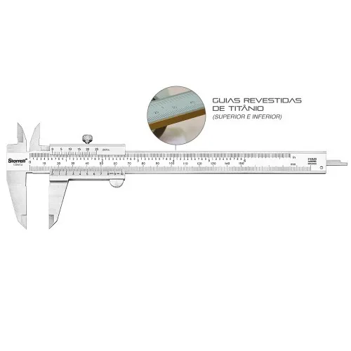 Paquímetro universal com guias revestidas de titânio 150 mm 6
