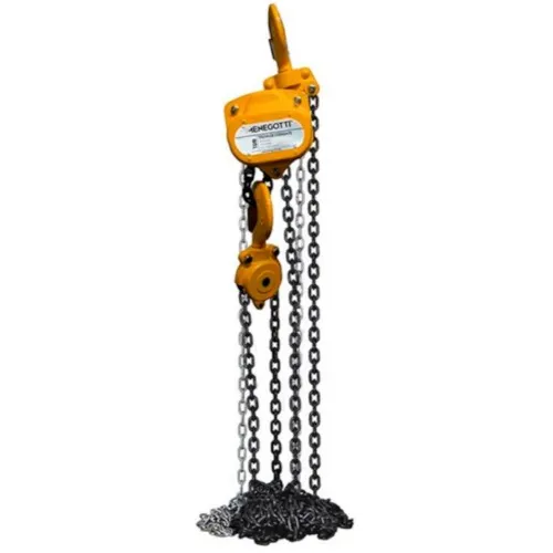 Talha manual com capacidade de 2000 kg e 3 metros de corrente - MTC 2.0T
