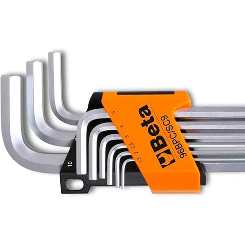 Jogo de chave allen abaulada 1,5 a 10 mm com 9 peas - 96BPC/SC9