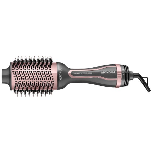 Escova secadora 1200W 3 em 1 Grey Rose Keratin - ES-11-BI 110V/220V Escova secadora 1200W 3 em 1 Grey Rose Keratin - ES-11-BI 110V/220V