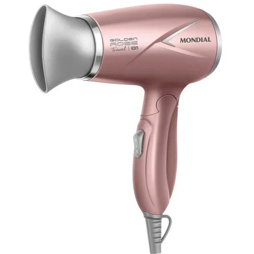Secador de cabelo 1200 watts Golden rose travel - SC-47-GR  110V/220V