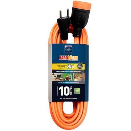 Extensão elétrica 10 metros 3 x 2,50 mm 2P+T 20A - HARDWORK Extensão elétrica 10 metros 3 x 2,50 mm 2P+T 20A - HARDWORK