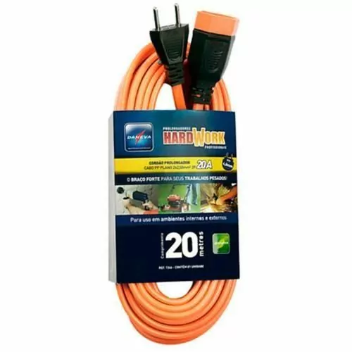 Extensão elétrica 20 metros 3 x 2,50 mm 2P+T 20A - HARDWORK