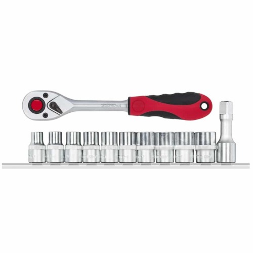 Jogo de soquete sextavado 10  19 mm encaixe 1/2