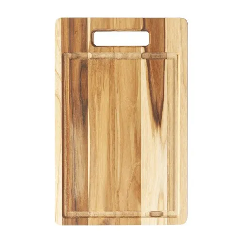 Tábua de madeira para churrasco com canaleta 39 x 25 cm - 1213C