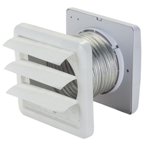 Exaustor para banheiro diâmetro de 100 mm com grade e duto KEXB-03  110V/220V Exaustor para banheiro diâmetro de 100 mm com grade e duto KEXB-03  110V/220V
