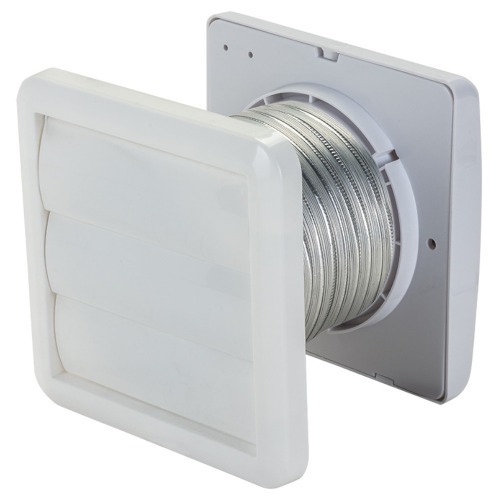 Exaustor para banheiro diâmetro de 100 mm com grade e duto KEXB-03  110V/220V Exaustor para banheiro diâmetro de 100 mm com grade e duto KEXB-03  110V/220V