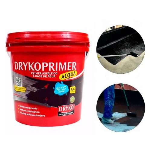 Primer asfltico 3,6L para mantas e fitas asflticas - DrykoPrimer