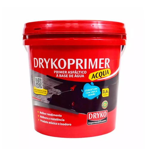 Primer asfltico 3,6L para mantas e fitas asflticas - DrykoPrimer