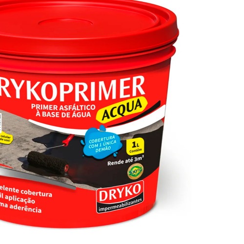 Primer asfltico 1L para mantas e fitas asflticas - DrykoPrimer