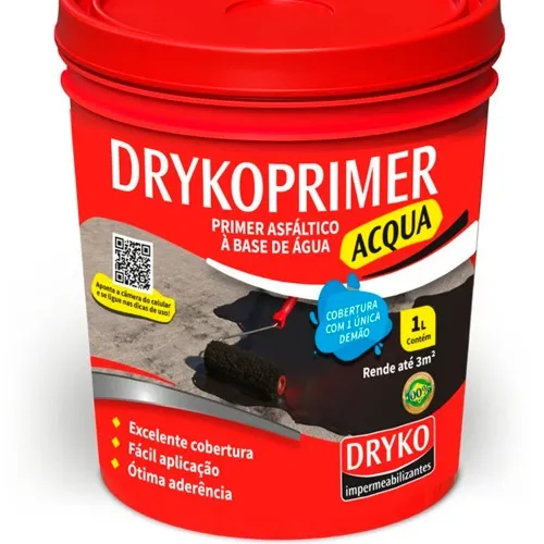 Primer asfáltico 1L para mantas e fitas asfálticas - DrykoPrimer