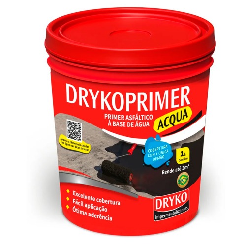 Primer asfltico 1L para mantas e fitas asflticas - DrykoPrimer