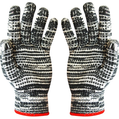 Kit 12 pares de luvas de malha mesclada tricotada 3 fios pigmentada Kit 12 pares de luvas de malha mesclada tricotada 3 fios pigmentada