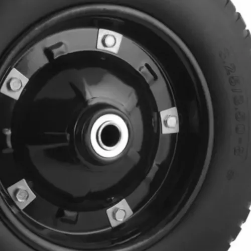 Roda completa com pneu maciço 5/8