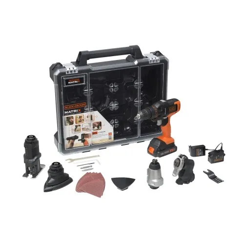 Kit Furadeira Parafusadeira a bateria 20V 6 em 1 - Matrix