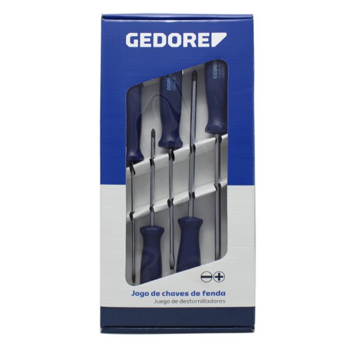 Jogo de chave de fenda / phillips com 05 peças - 150 Jogo de chave de fenda / phillips com 05 peças - 150