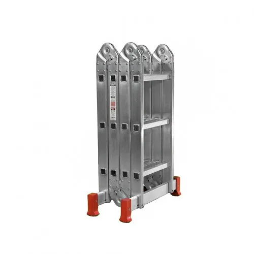 Escada multifuncional de alumínio 4 x 3 com 12 degraus 13 em 1 - ESC0292