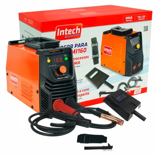 Inversora de solda painel digital 160A para eletrodo revestido e Tig - SMI160  220V Inversora de solda painel digital 160A para eletrodo revestido e Tig - SMI160  220V