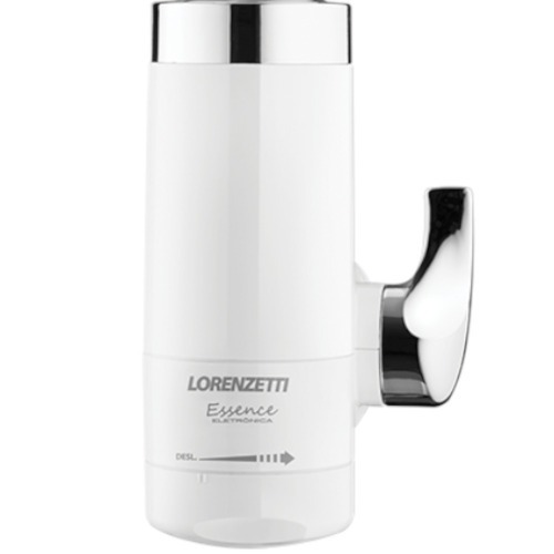 Torneira eletrônica de parede 5500 watts Branco cromado - Essence  220V Torneira eletrônica de parede 5500 watts Branco cromado - Essence  220V