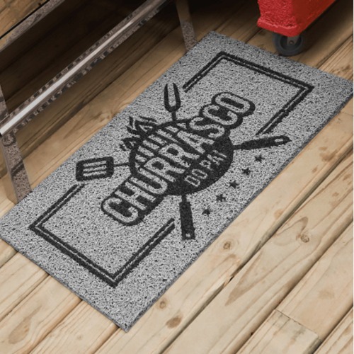 Tapete vinil Churrasco do Pai 40cm x 75cm