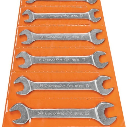 Jogos de chave fixa 6 a 22 mm ao cromo vandio com 8 peas - 44610/208