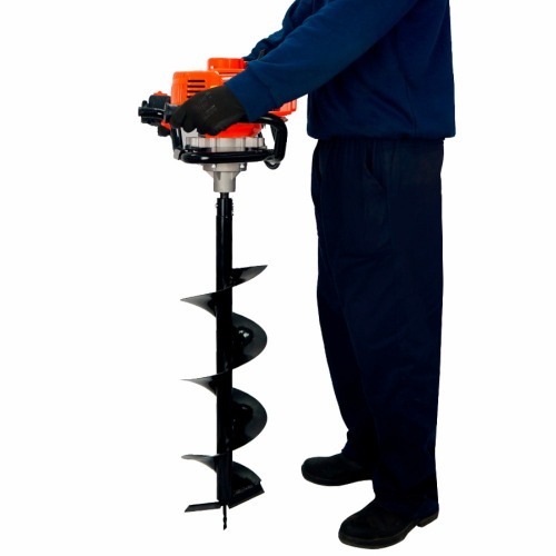 Perfurador de solo a gasolina 52 cc com broca 80 x 20 cm - GROUND5200