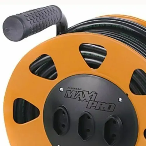 Extensão elétrica 30 metros 2 x 2,50 mm 2P 20A com carretel - MAXIPRO