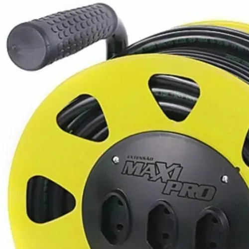 Extensão elétrica 30 metros 2 x 1,50 mm 2P 10A com carretel - MAXIPRO