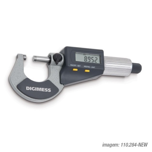 Micrômetro externo digital capacidade de 0 - 25 mm exatidão de 0,002 mm Micrômetro externo digital capacidade de 0 - 25 mm exatidão de 0,002 mm