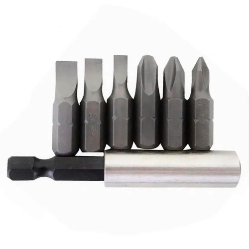 Jogo de bits com adaptador magnético 7 peças - 113929 Jogo de bits com adaptador magnético 7 peças - 113929