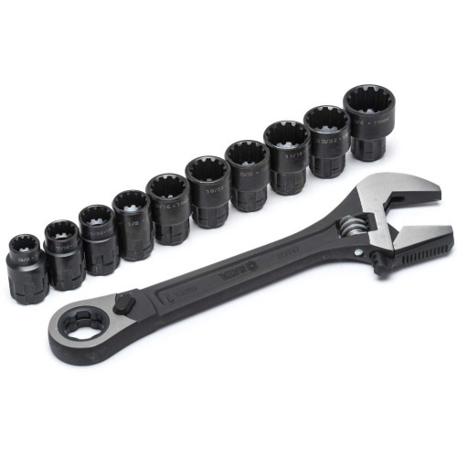 Jogo de soquete 10 a 19 mm com chave catraca/ajustável - Vortex X6 Jogo de soquete 10 a 19 mm com chave catraca/ajustável - Vortex X6