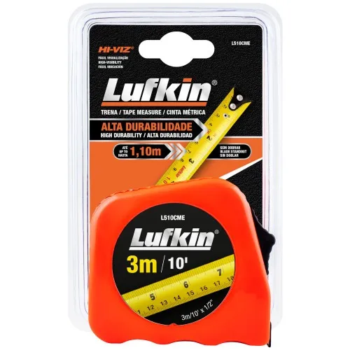Trena com fita de aço 12,7 mm x 3 m com trava - L510CME