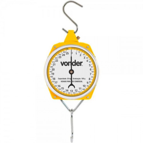 Balança suspensa analógica tipo relógio 25 kg Balança suspensa analógica tipo relógio 25 kg