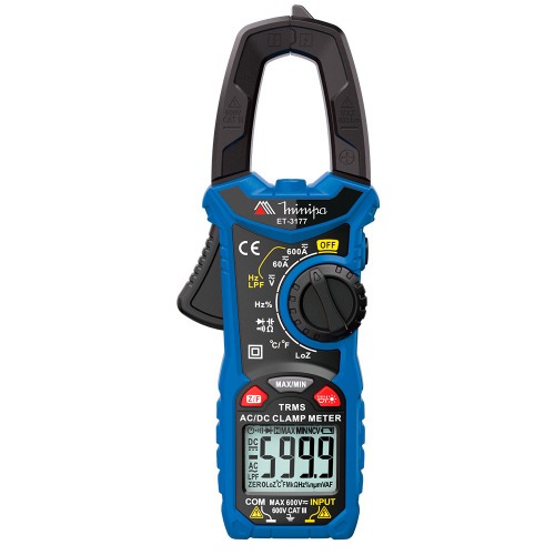 Alicate amperímetro digital True Rms CATIII 600V - ET-3177 Alicate amperímetro digital True Rms CATIII 600V - ET-3177